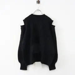 マチャット MACHATT ラクーンショルダーホールニット ｜ブラック トップス セーター 長袖 【2400014894127】のサムネイル