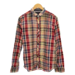 トミーヒルフィガー TOMMY HILFIGER カジュアルシャツ 長袖 レギュラーカラー ロゴ 刺繍 チェック柄 XL マルチカラー /BB ■GY60