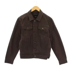 バナナリパブリック BANANA REPUBLIC デニムジャケット Gジャン ジージャン M ボルドー ショート丈 ワンカラー /BB ■ECC001