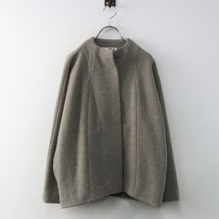 美品】エヴァムエヴァ プレスウールコート チャコールグレー Mサイズ 1