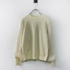 美品 クードシャンス COUP DE CHANCE 袖シフォンニット 38＼アイボリー プルオーバー セーター【2400014913675】