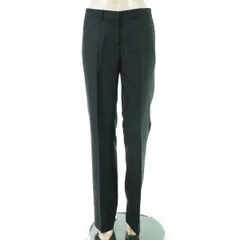 90%OFF 新品 ペルキアーロ PER CHIARO パンツ 42 LPT3747 Lサイズ ブラック レディース スラックスパンツ ウール イタリア製