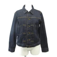 チャオパニック ティピー CIAOPANIC TYPY デニムジャケット ジージャン 上着 ONE 青 ブルー 無地 レギュラーカラー 長袖 /KK ■ECB001