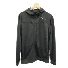 プーマ PUMA パーカー ジャケット 上着 S グレー フード付き 長袖 フルジップ /KK ■GY58