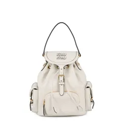 ミュウミュウ リュック バックパック ミディアム レザー 5BZ043 Miu Miu バッグ バックパック 白のサムネイル