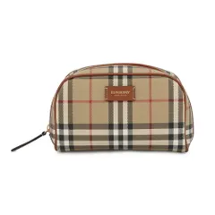 バーバリー ポーチ ノバチェック コスメティック ポーチ スモール PVC レザー 80944191 BURBERRY