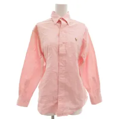 ポロ バイ ラルフローレン Polo by Ralph Lauren ボタンダウンシャツ 長袖 BD オックスフォード 14 ポニー刺繍 ピンク /GV ■GY53