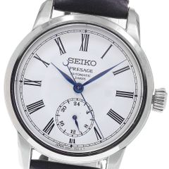 稼働/箱付】SEIKO プレサージュ 6R27-00L0 自動巻き 青針 - メルカリ