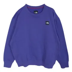THE NORTH FACE ノースフェイス NT62041 Square Logo Crew スクエアロゴ クルーネック スウェット パープル系 XXL【中古】