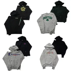 古着卸 まとめ売り チャンピオン Champion リバースウィーブ スウェット 8枚セット (メンズ XS /S ) 袖プリント アーチロゴ 中古 ND8166