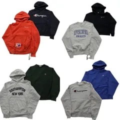 古着卸 まとめ売り チャンピオン Champion リバースウィーブ スウェット 8枚セット (メンズ M ) フーディー カレッジ風 中古 古着 ND8479