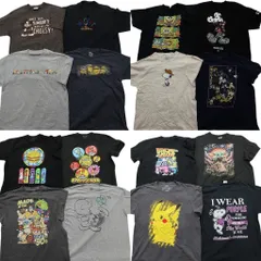 古着卸 まとめ売り キャラクター 半袖Tシャツ 16枚セット (メンズ XL ) ミニオンズ ポケモン ヒロアカ スヌーピー ディズニー 中古 ND9873
