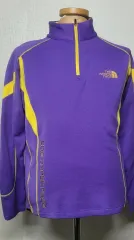 THE NORTH FACE ザノースフェイス パープル/イェロー ハーフジップアップ L