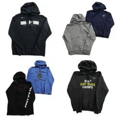 古着卸 まとめ売り ナイキ NIKE スウェット 6枚セット (メンズ XS /S ) カレッジ風 フーディー スウォッシュ アームロゴ 中古 古着 NE0682