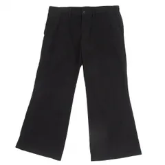 トリココムデギャルソンtricot COMME des GARCONSウールナイロンチェッカー織りブーツカットパンツ 黒Mのサムネイル