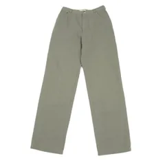 マドモアゼルノンノンMademoiselle NON NON コットンウールストレートパンツ カーキMのサムネイル