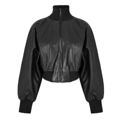 ノーマカマリ レディース アウター ジャケット・ブルゾン Norma Kamali Womens Bomber Jacket Black ブラック