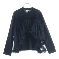 NOIR KEI NINOMIYA (ノワール ケイニノミヤ) 26SS チュールギャザー クルーネック長袖Tシャツカットソー ブラック レディース 3Q-T002のサムネイル