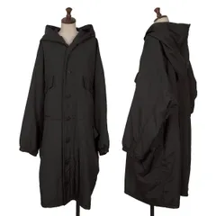 イッセイミヤケISSEY MIYAKE WINDCOAT ナイロン2WAYフーデッドコート 黒XL