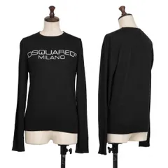 ディースクエアードDSQUARED2 ロゴジャガードニット 黒XSのサムネイル