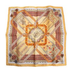 HERMES エルメス カレプリセ 美しきメキシコ スカーフ プリーツ タグあり HERMES エルメス カレプリセ 美しきメキシコ スカーフ プリーツ タグ