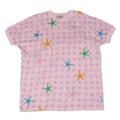 ジャンニヴェルサーチGIANNI VERSACE コットンヒトデプリントドルマンスリーブTシャツ ピンクM位のサムネイル