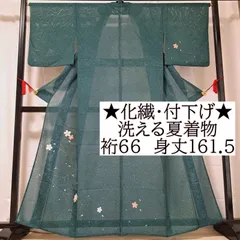 【夏着物】訪問着＊小柄さん向け たたき染めに花模様 正絹 略礼装 7SS15 正絹単衣訪問着レンタルフルセット「たたき染めに幾何学花」 | すべて