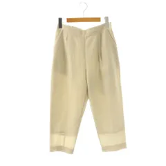 エヴァムエヴァ evam eva wool tuck pants テーパードパンツ ウール 1 グレージュ /ES ■OS