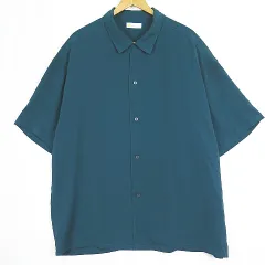 B&Y ユナイテッドアローズ BEAUTY&YOUTH ビューティー&ユース ポリシャツ ワイド 半袖 L グリーン 2sa7349