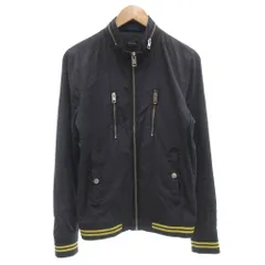 ディーゼル DIESEL ジップアップジャケット ブルゾン 裏地メッシュ ナイロン混 S 紺 ネイビー /GV ■GY61