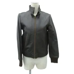 ジャーナルスタンダード JOURNAL STANDARD レザージャケット 上着 ミドル丈 ダークブラウン スタンドカラー 1-2040-0000-3 /SM7 ■GY58