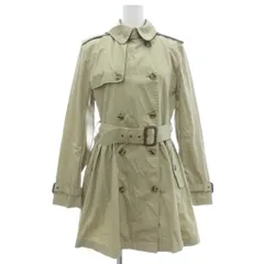 ポロ ラルフローレン POLO RALPH LAUREN トレンチコート 160/84 16 ミドル ハーフ丈 ベルト エポレット ベージュ /ML ■ECD001