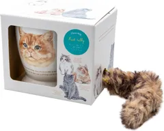 コージカンパニー マグカップ 270ml ギフトbox入り コーヒーカップ ネコ 猫 しっぽ付き チャーム 電子レンジ対応 化粧箱 磁器 日本製 しっぽ付きチャームマグ 茶トラ 母の日 ギフト プレゼント