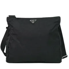 本物 プラダ PRADA テスート ショルダーバッグ ポシェット ナイロン ブラック VA0220 Tessuto バッグ 中古・