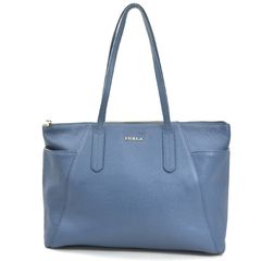 ✨美品✨FURLA フルラ カレッジ レザートートバッグ ネイビー 自立
