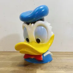 アメリカ ヴィンテージ ドナルドダッグ ヘッドバンク ディズニー 70s アメトイ アメリカン雑貨 インテリア コレクション【B7408】