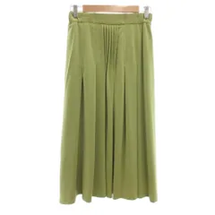 GIANNI LO GIUDICE フレアスカート 40 黄緑 ロング丈 /NL ■ECF003