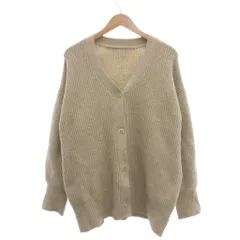 Re:edit カーディガン ニット M ベージュ Vネック 長袖 /NL ■ECF003