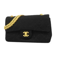 【6db1562-k】シャネル ショルダーバッグ マトラッセ コットン ブラック ゴールド金具【中古】レディース