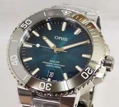 オリスアクイスデイト  メンズ ウォッチ 新品 メンズ腕時計 ダイバーズ ケース径39.5ミリ 733.7732.4155M 自動巻き ギフト  ラッピング無料 父の日ギフト