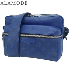 LOUIS VUITTON(ルイ・ヴィトン) タイガラマ アウトドア メッセンジャーPM ショルダーバッグ 肩掛け 斜め掛け タイガレザー モノグラムキャンバス コバルト ブルー青 シルバー金具 M30242 メンズ 40802187443【アラモード】