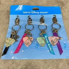 (0)W112【ほぼ新品】ディズニー キーチェーン ピック バンド セット ミッキー ミニー ドナルド デイジー ドラム ボーカル ベース サックス バックバンドビート お土産 ディズニーランド ディズニーシー TDL TDS グッズ シェア
