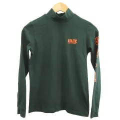 ジャックバニー Jack Bunny!! カットソー 1 緑 グリーン モックネック 長袖 ロゴプリント /KW ■ECE003