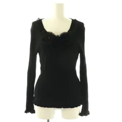 マダムジョコンダ MADAM JOCONDE ニット カットソー 長袖 MJ-38 ブラック /HK ■ECD001