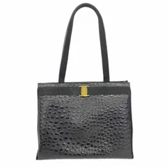 ★SALE【6cd5543】サルヴァトーレフェラガモ ショルダーバッグ ヴァラ レザー ブラック ゴールド金具【中古】レディース