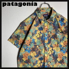 【極美品】Patagonia 半袖シャツ BD 総柄 ハワイ 花 M