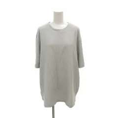 ザラ ZARA タグ付き Tシャツ カットソー L 水色 ライトブルー ラウンドネック 半袖 リブ /NU ■GY66