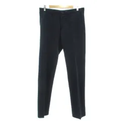 ジョセフオム JOSEPH HOMME パンツ ウール 48 紺 ネイビー 黒 ブラック 無地 スラッシュポケット /SX ■ECG003のサムネイル