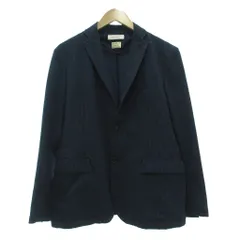 B&Y ユナイテッドアローズ BEAUTY&YOUTH ビューティー&ユース ジャケット L 紺 ネイビー 黒 ブラック チェック柄 テーラードカラー 長袖 /SX ■ECG003