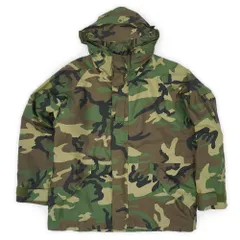米軍実物 美品 00s US.Armed Forces ECWCS ゴアテックスパーカー GORE-TEX 迷彩 ミリタリー USA ヴィンテージ 古着 ジャケット ウッドランドカモ柄 X LARGE-REGULAR XL-R【中古】